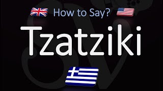 How to Pronounce Tzatziki Sauce CORRECTLY [upl. by Ryhpez]