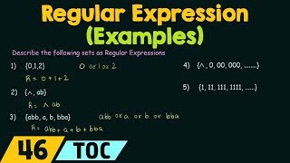 Regular Expression  Examples [upl. by Toomay]