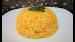 Arroz con zanahoria receta fácil y queda sueltico [upl. by Ffirahs]