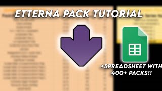 Etterna Pack Tutorial  Spreadsheet [upl. by Griffis]