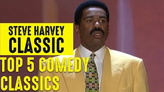 Top 5 Steve Harvey Comedy Classics [upl. by Nauqe532]