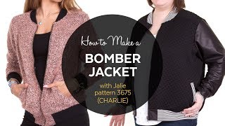 DIY  How to Make a Bomber Jacket  Sewing Tutorial [upl. by Mendelson693]