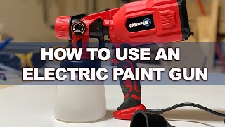 How to Use Electric Spray Paint Gun [upl. by Shiau]