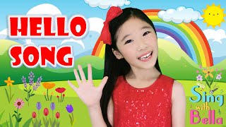 Hello Song Hello Hello How Are You with Lyrics and actions  Hello Song for Kids by Sing with Bella [upl. by Nosyrb629]