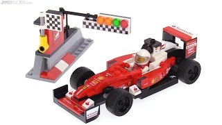 LEGO Speed Champions Ferrari Formula One SF16H car review [upl. by Karlyn264]