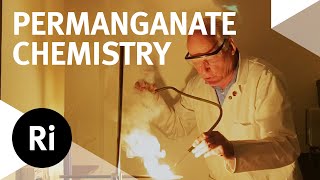 Science Experiments with Potassium Permanganate  Szydlos At Home Science [upl. by Bilski]