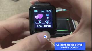 Y68 116 Plus and D13 Smart Watch Pairing Tutorial [upl. by Anni345]