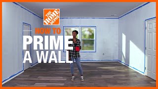 How to Prime a Wall  The Home Depot [upl. by Annekcm]