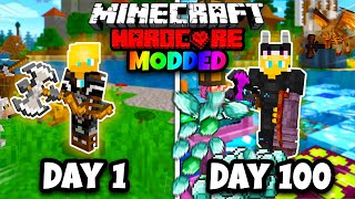 I Spent 100 Days in 117 HARDCORE MODDED Minecraft Heres What Happened [upl. by Hetti462]