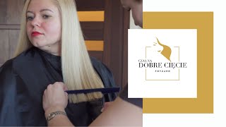 🔥 WŁOSY POD LINIJKĘ W 5 MINUT  How to CUT HAIR STRAIGHT EASY [upl. by Caplan689]