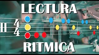 Ejercicio rítmico lectura en pentagrama [upl. by Ravaj765]