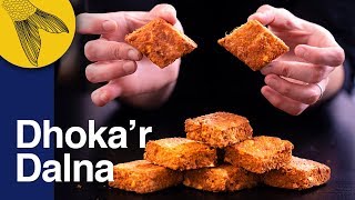 Dhokar Dalna Recipeâ€”Noboborsho Specialâ€”Bengali NiramishVegetarian Recipe [upl. by Aonehc573]