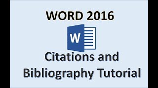 Word 2016  Bibliography References and Citation  How to Add Insert Make a Reference in Microsoft [upl. by Rellek512]