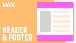Customizing the Header amp Footer  Wix Tutorial [upl. by Nyrrat]