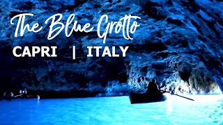 Blue Grotto Capri Italy  Grotta Azzurra Italia [upl. by Ilohcin]