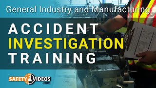 Accident Investigation Training from SafetyVideoscom [upl. by Margo]