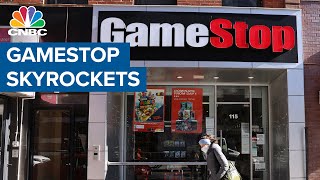 GameStop skyrockets as retail investors force short squeeze [upl. by Baldridge]