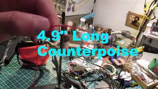 Yaesu YHA63 6M Counterpoise [upl. by Ilarin]