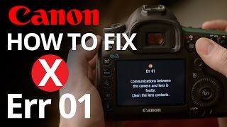 Canon Err 01  How to fix faulty lens communication 📷 [upl. by Jeffie]