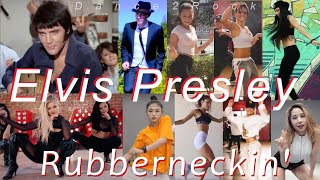 Elvis Presley Rubberneckin Extended Remix Shuffle Shapes amp HipHop Medley Dance to Rock Tribute [upl. by Nilauqcaj]