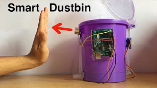 Build Your Own SMART DUSTBIN  Automatic Dustbin  Using Arduino [upl. by Oretos476]