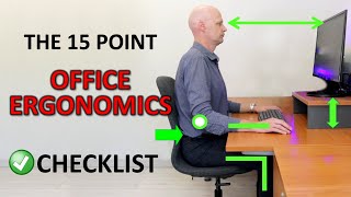 The Perfect Ergonomic Desk Setup To Avoid Back amp Neck Pain [upl. by Lerrad53]