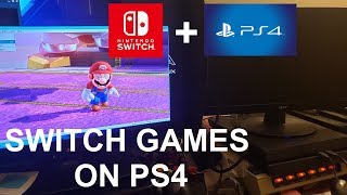 Playing Nintendo Switch Games On A PS4 [upl. by Newton761]