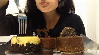 EATING Chocolate Cake Desserts 🍫🍰 ASMREating Sounds [upl. by Eshman]