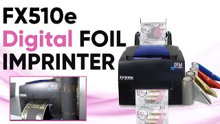 Digital Metallic Foil Label Printer [upl. by Aihsetel]