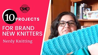 10 Beginner Knitting Projects for absolute beginners [upl. by Zak]