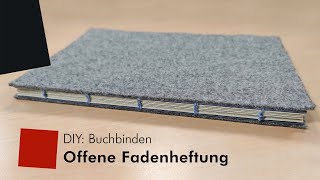 DIY Buchbinden – Offene Fadenheftung [upl. by Winther508]