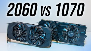 Nvidia RTX 2060 vs GTX 1070  Benchmarks amp Comparison [upl. by Aitercal840]