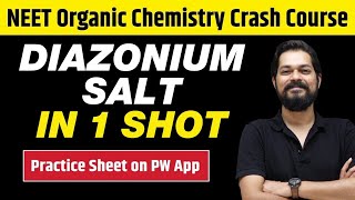 DIAZONIUM SALT in One Shot  All Concepts Tricks amp PYQs  Class 12  NEET [upl. by Isbella]