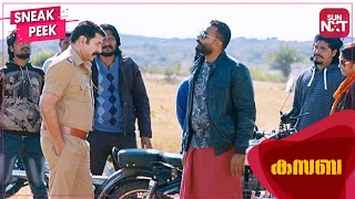 Mammootty aka Rajan Zacharia in Action  Sneak Peek  Kasaba  Full Movie on SUN NXT [upl. by Ellehsor]