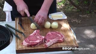 How to grill Rib Steaks amp Beef Sauce  Recipe [upl. by Glavin]