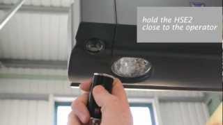 How To Program a Hormann Handset to a new Bi Secur Hormann Promatic Opener [upl. by Ahsilram590]