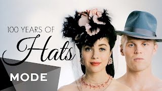 100 Years of Fashion Hats ★ Glamcom [upl. by Haddad]