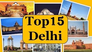 Delhi City Tour  Famous 15 Tourist Places in Delhi [upl. by Rafferty]