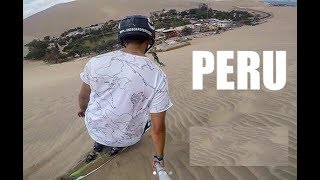 Sandski in Peru  Huacachina Oasis  Kite Surfing  Paragliding  Paracas [upl. by Doowrehs915]