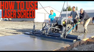 How to use Laser screed Somero laser screed Is awesome Client shows vehicle restoration projects [upl. by Yrrah]