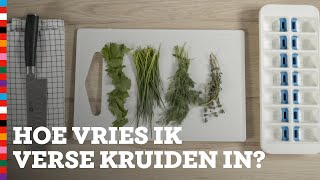 Hoe kan ik verse kruiden invriezen  Slimme Sjef  Voedingscentrum [upl. by Anyaled332]