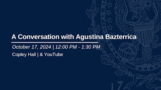 A Conversation with Agustina Bazterrica [upl. by Sorips112]