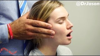 Dr Jason  MASSIVE JAW ADJUSTMENT TMJ  FULL TREATMENT WITH MUSCLE REHAB [upl. by Auerbach]