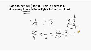 Dividing Mixed Numbers  Word Problems [upl. by Wardle]