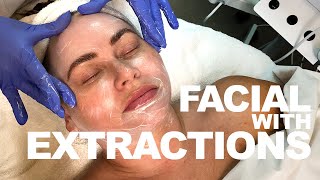 Facial with Extractions  Kelly Rose Medical Aesthetician  West End Plastic Surgery [upl. by Etennaej]