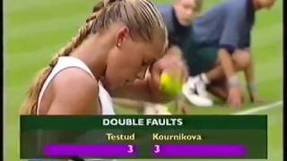 Anna Kournikova vs Sandrine Testud 2000 Wimbledon R1 [upl. by Wylie357]