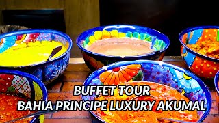 BAHIA PRINCIPE LUXURY AKUMAL FULL BUFFET TOUR  Tulum Mexico [upl. by Ahcsropal]