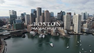 Boston Massachusetts  4K Drone Tour [upl. by Ashlen436]