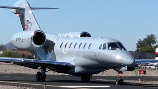 Cessna Citation X High Performance Takeoff at Scottsdale Executive SDL [upl. by Norod]