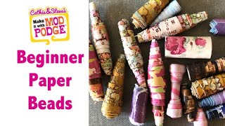 Beginner Guide to Making Paper Beads [upl. by Ainahpets685]